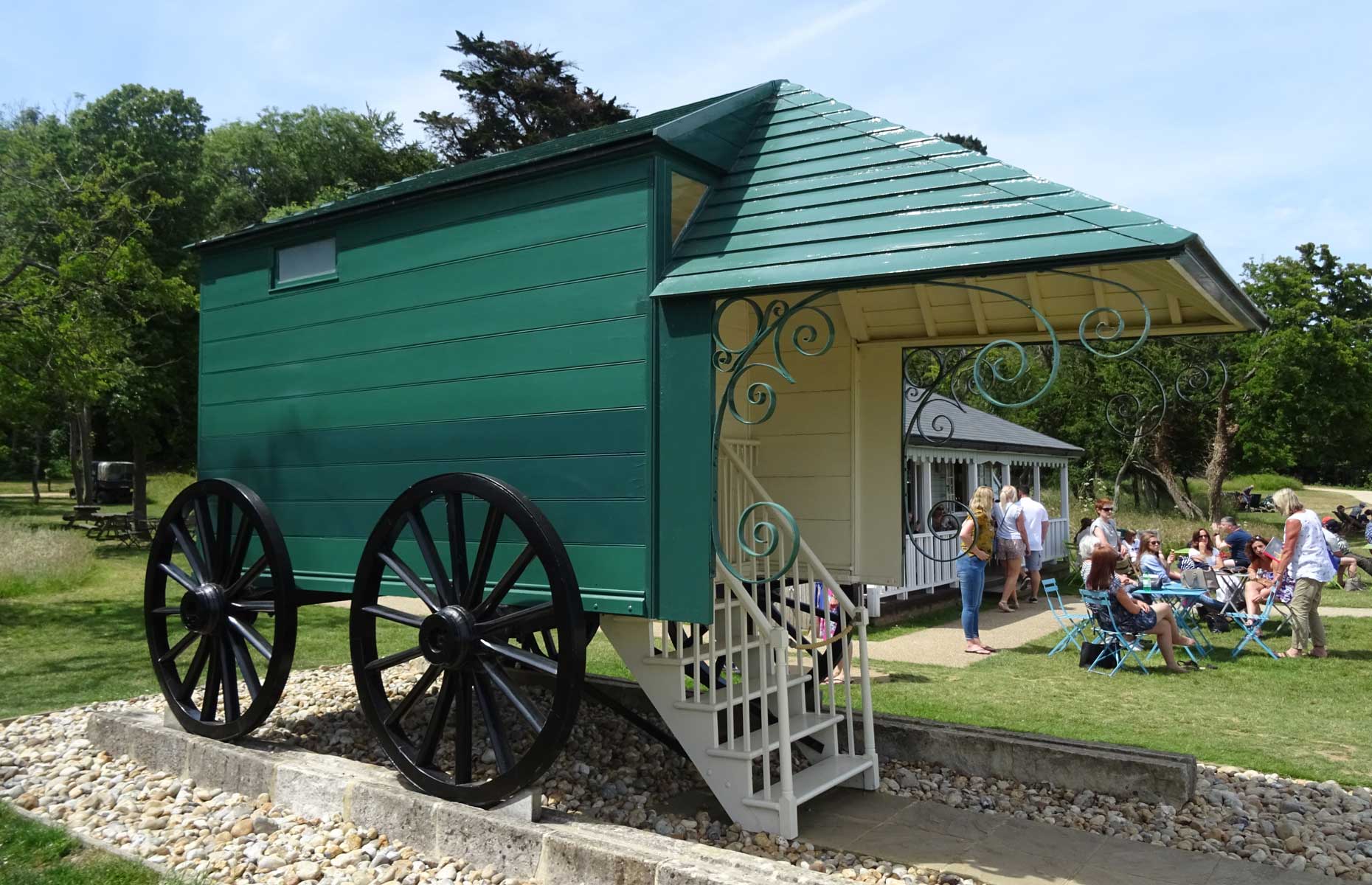 Queen Victoria's bathing machine at Osborne House, Isle of Wight