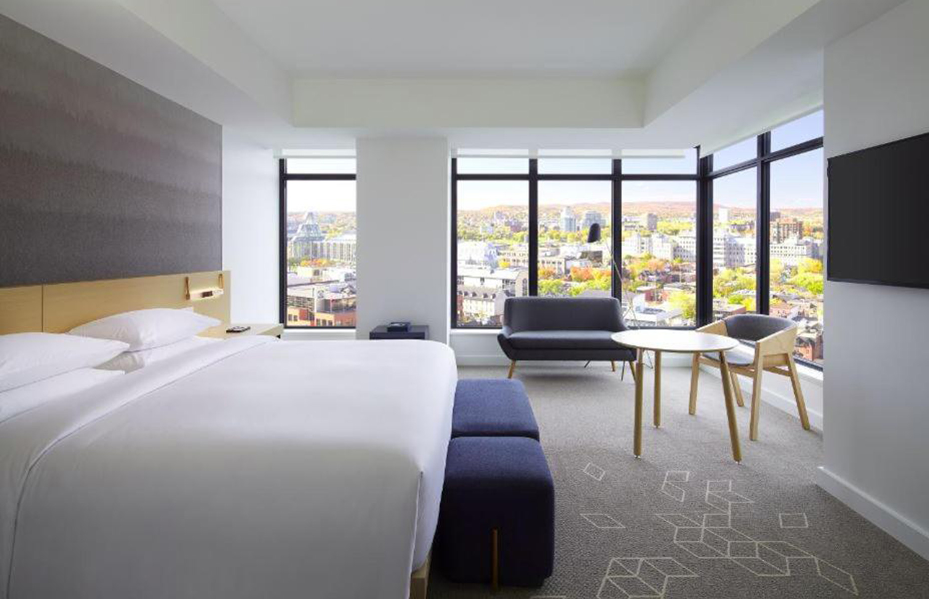Andaz Ottawa Byward Market offers floor-to-ceiling windows(Image: Andaz Ottawa Byward Market/Booking.com)