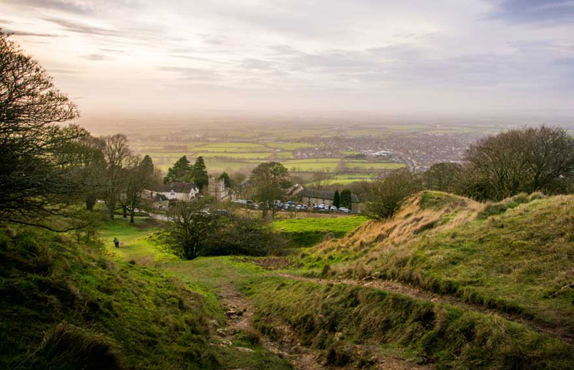 View from the Moreton-in-Marsh campsite