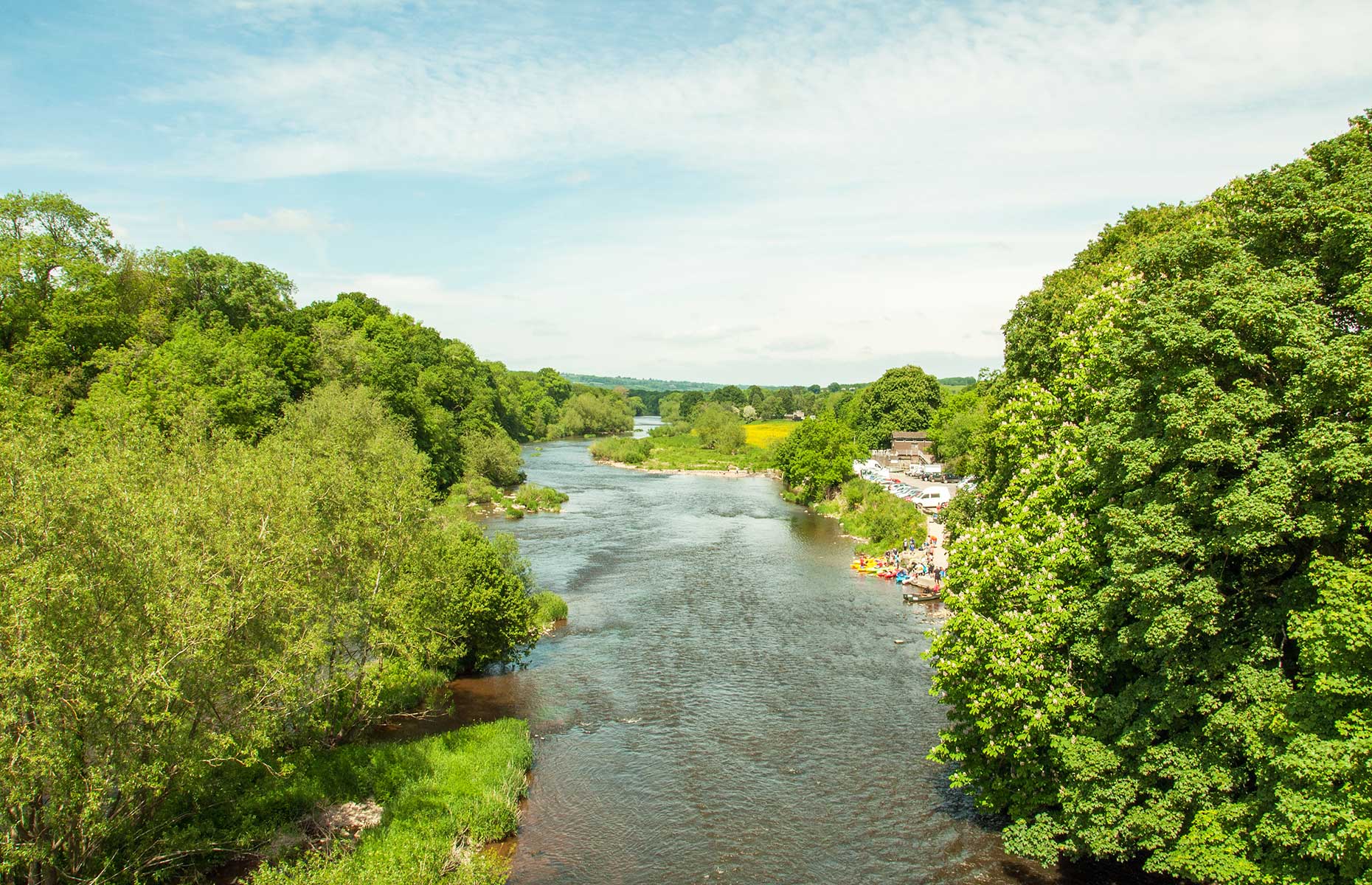 The river Hay, near Hay-On-Wye