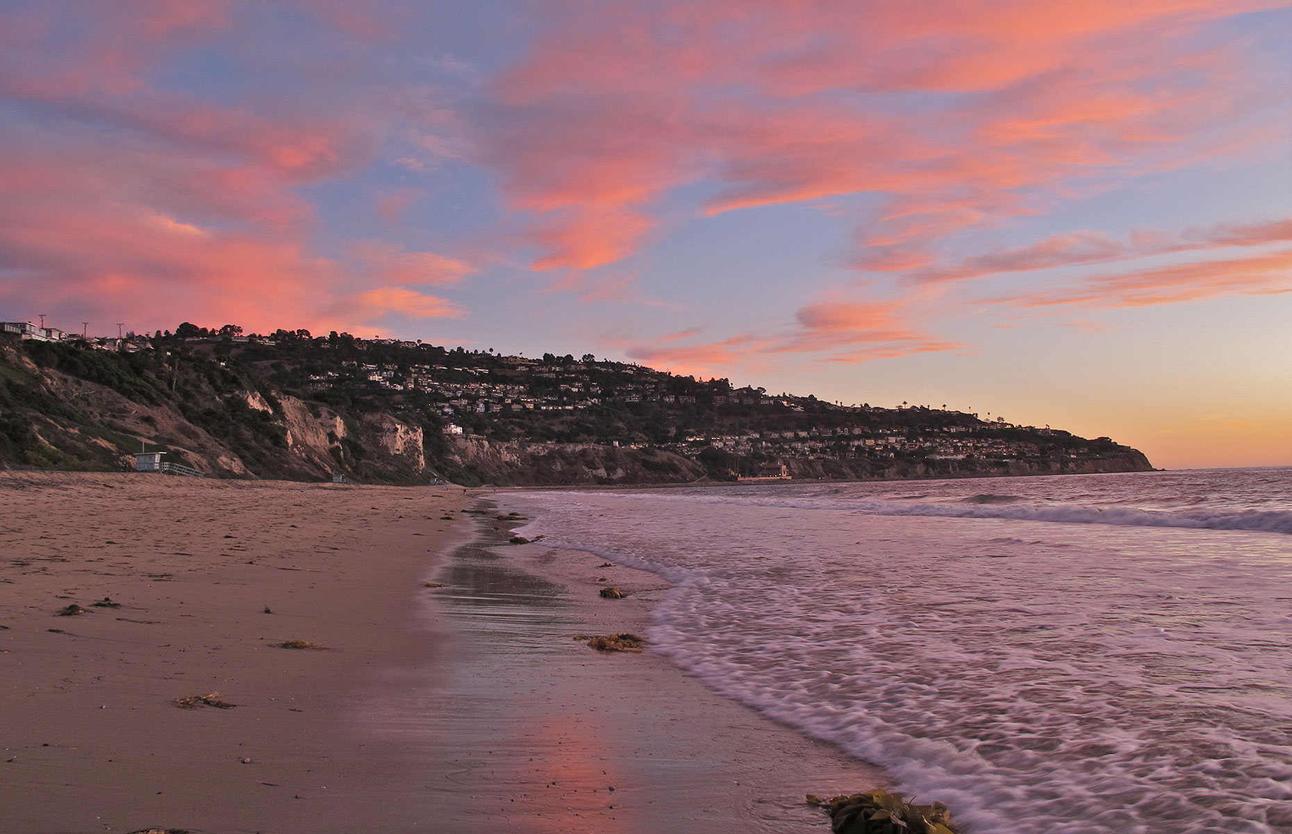 Torrance Beach, California, at Sunset