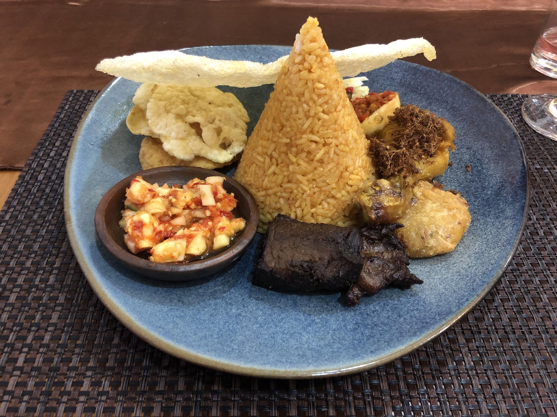 Nasi capur at Ala RITUS restaurant (Image: Daisy Meager)