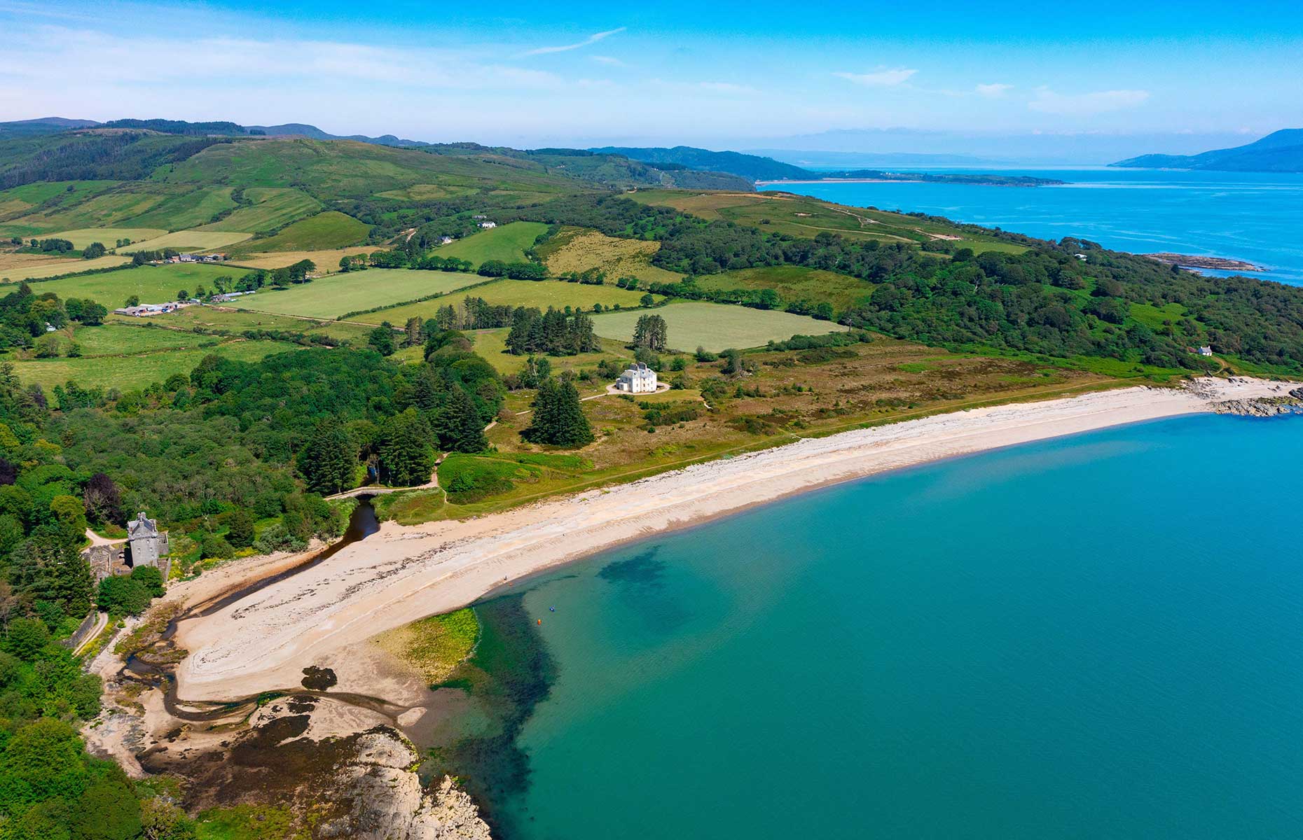 Saddell Bay, Scotland, on the K66 dirving route (Image: Iain Masterton/Alamy Stock Photo)