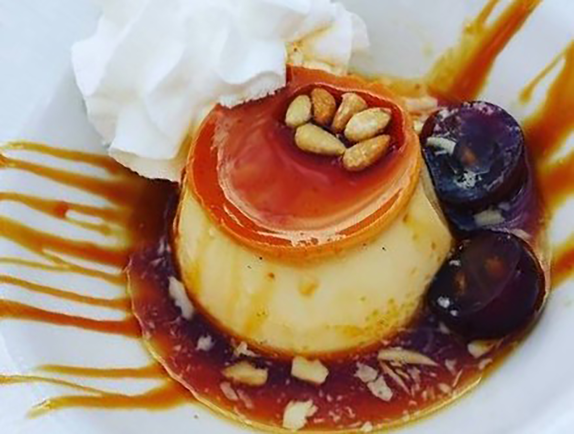 Creme caramel at El Pimpi