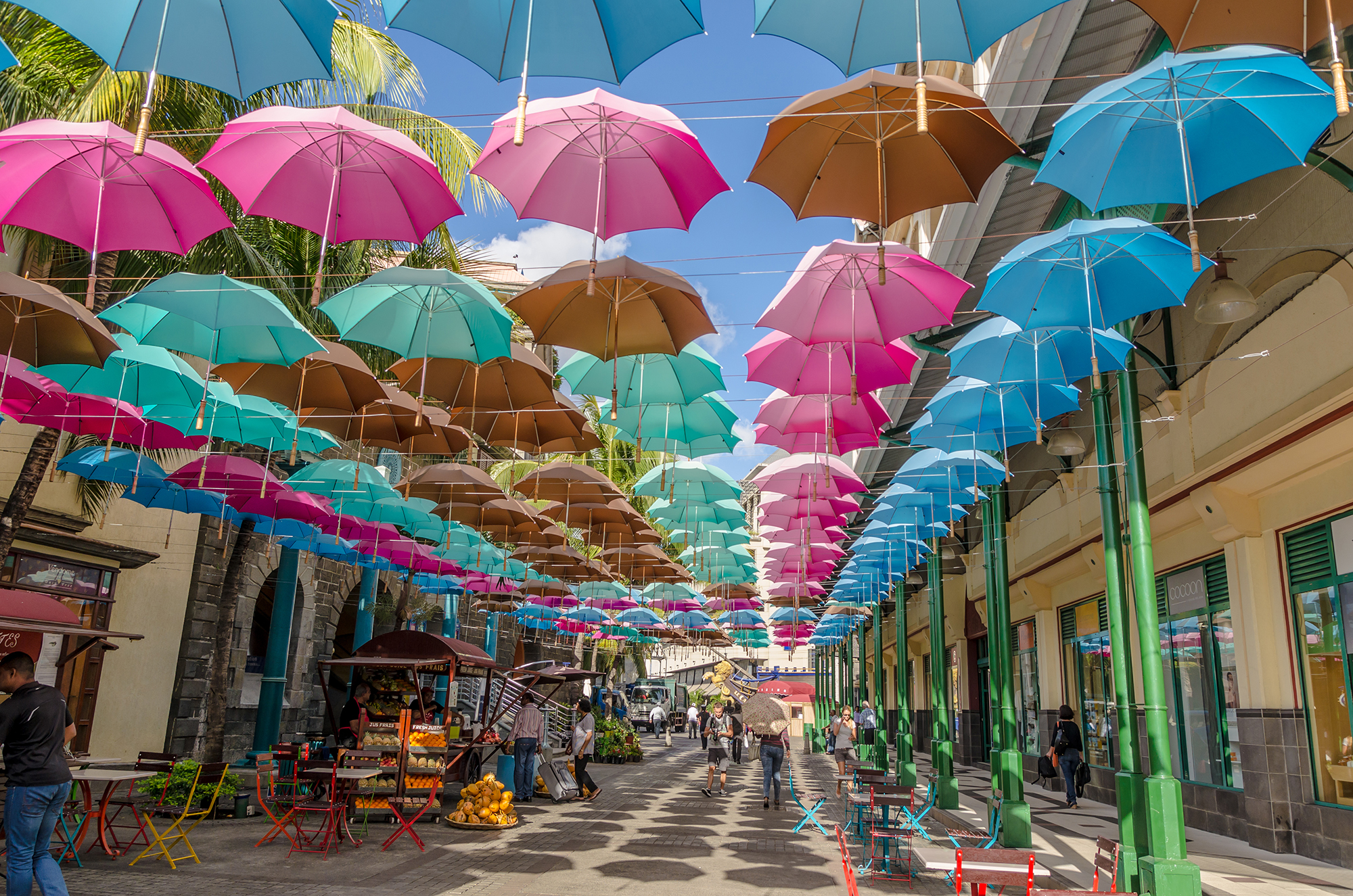 Port Louis street, Mauritius