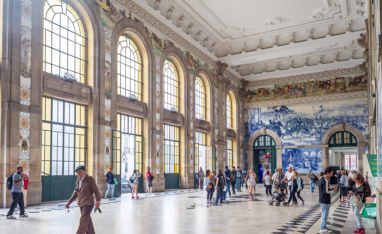 Train station in Porto, Portugal