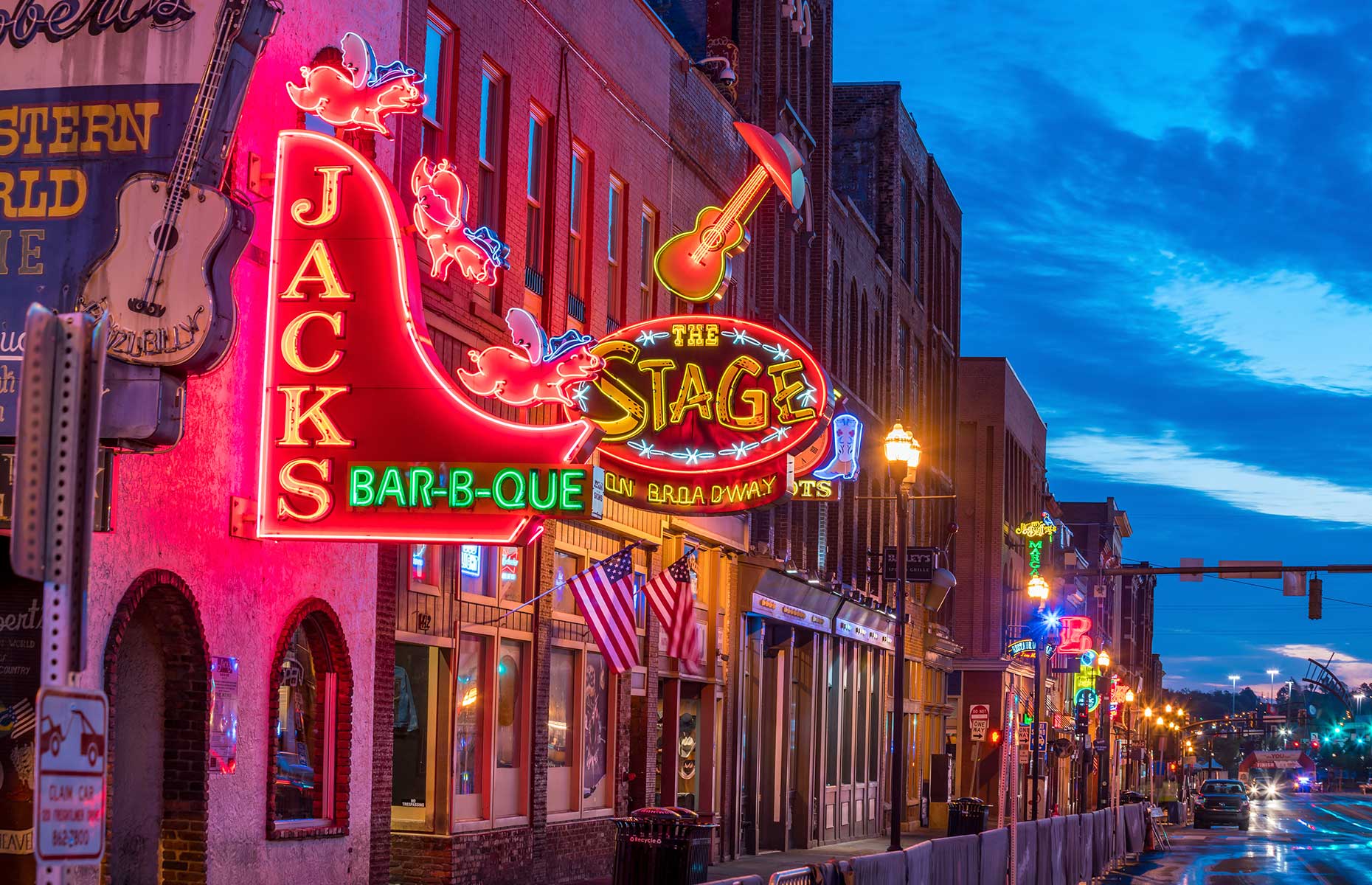 Lower Broadway in Downtown Nashville