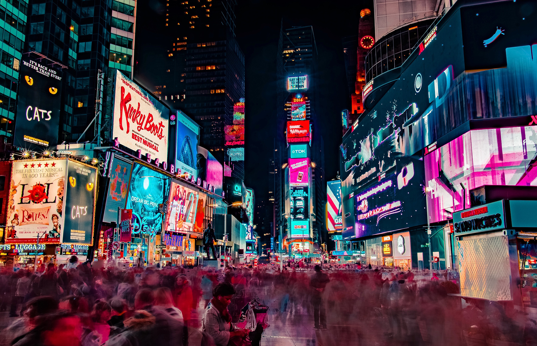 Times Square at night