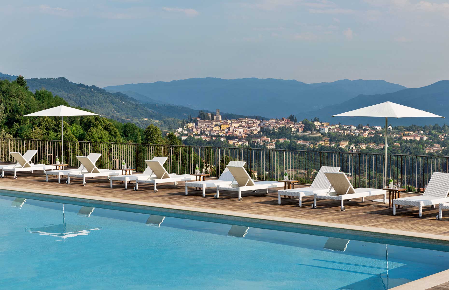 View from the Renaissance Tuscany's pool over the valley