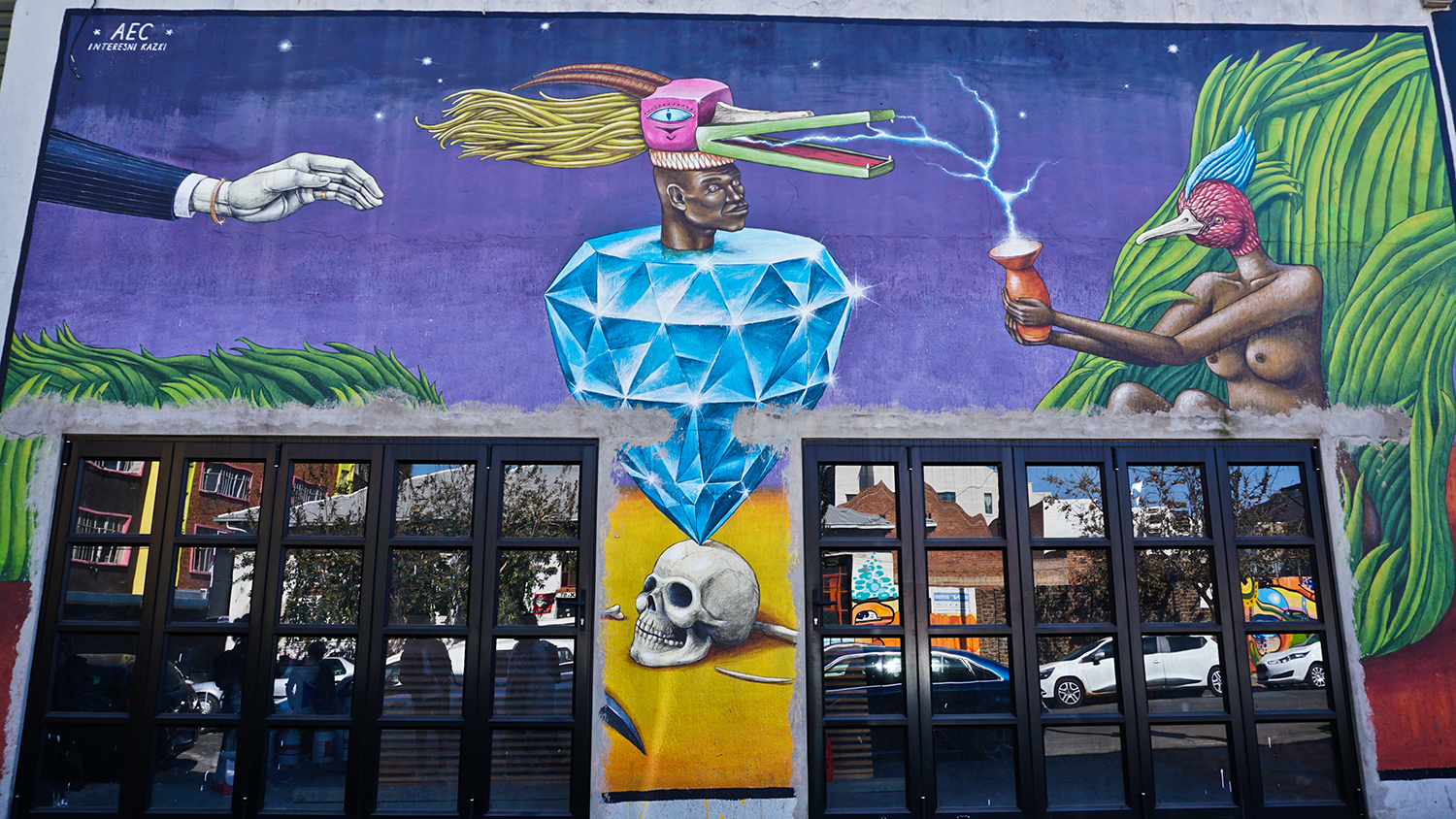 Street art and murals in Johannesburg