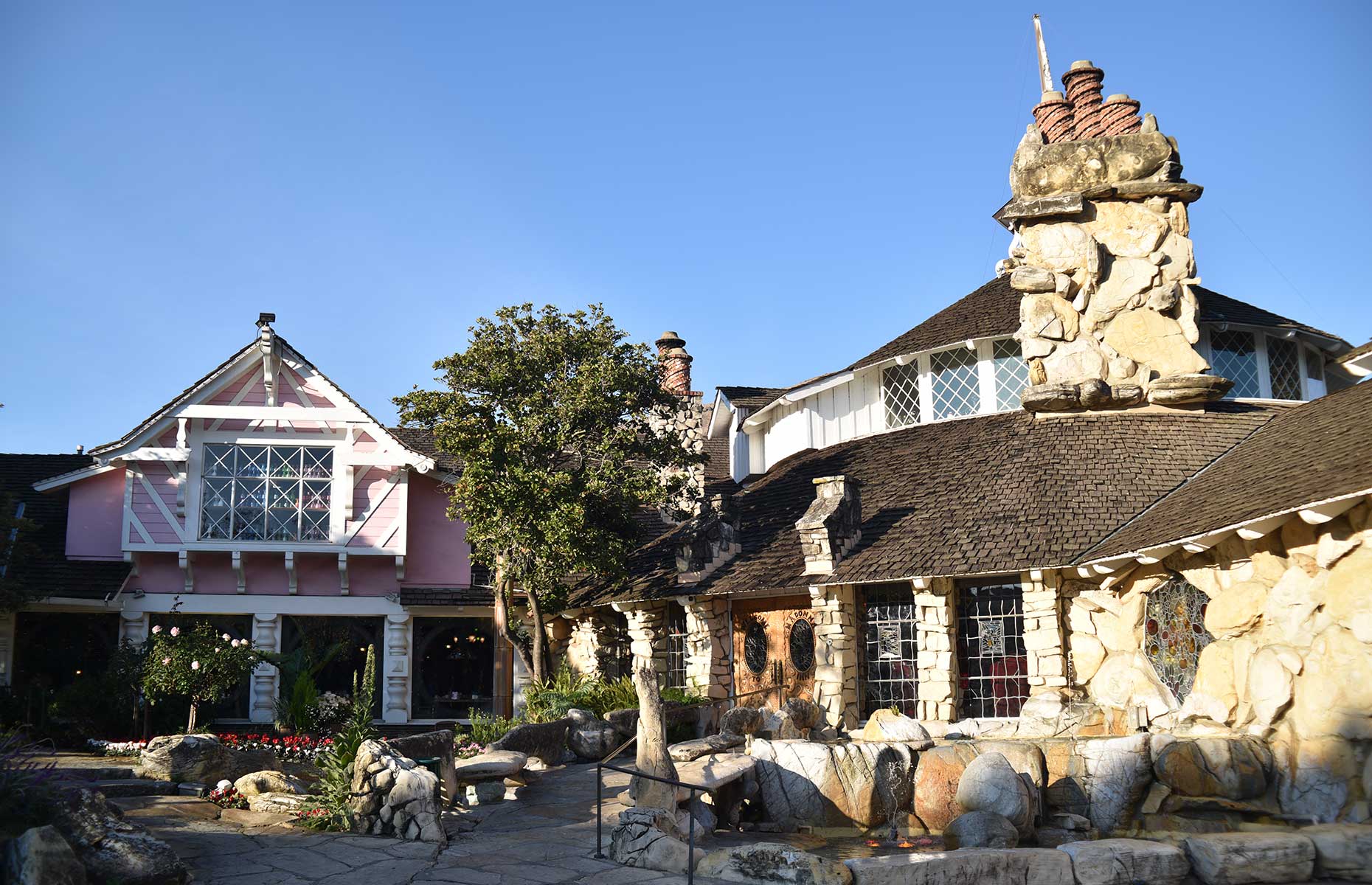 The exterior of the Madonna Inn, San Luis Obispo