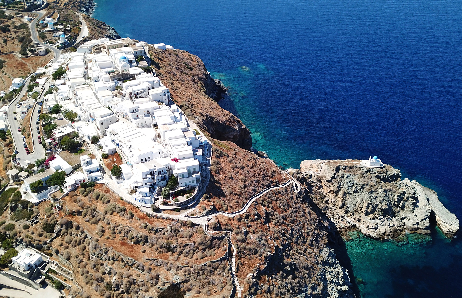 Kastro village on Sifnos (Image: Aerial-motion/Shutterstock)