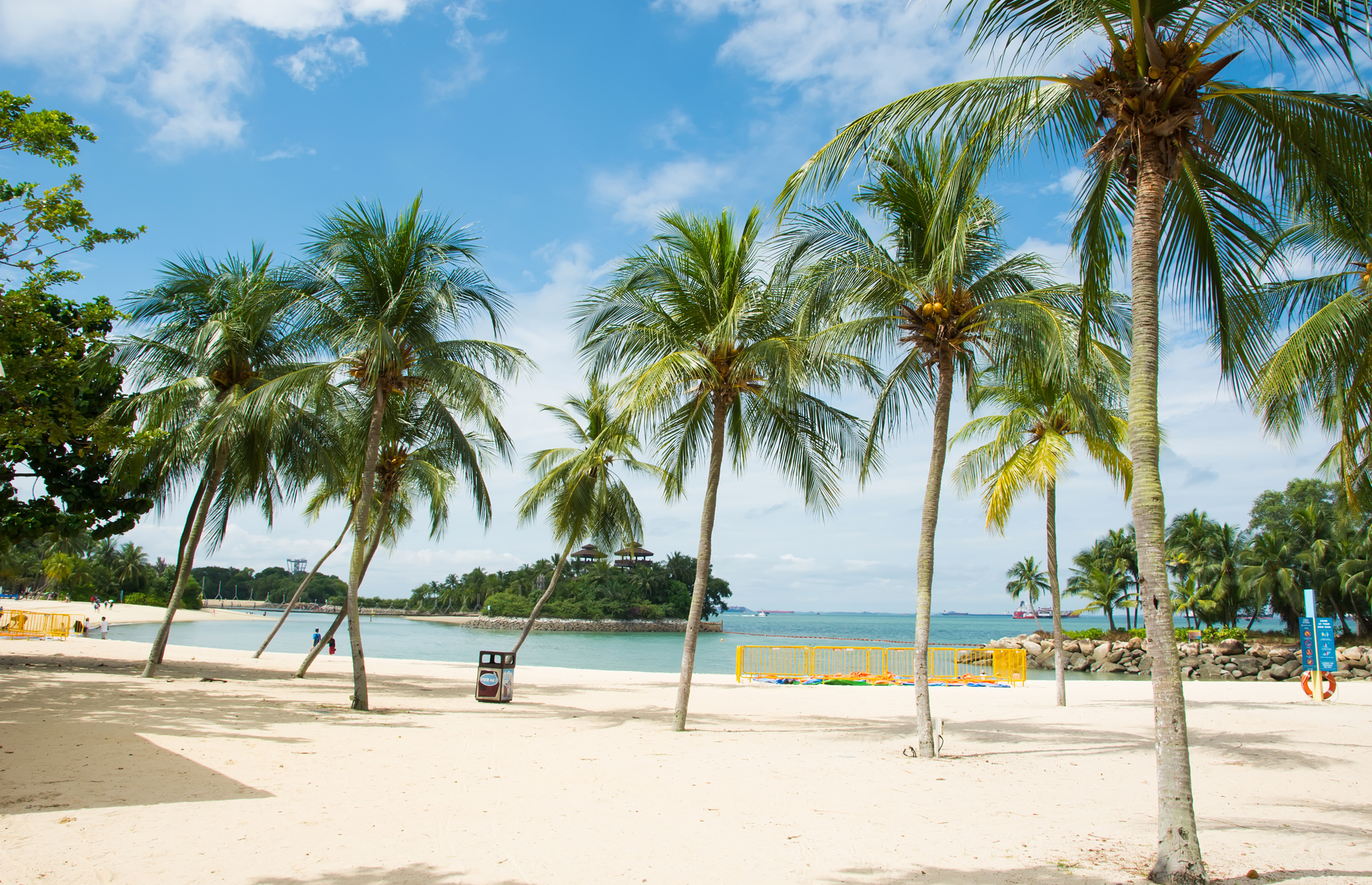 Palawan Beach on Sentosa Island