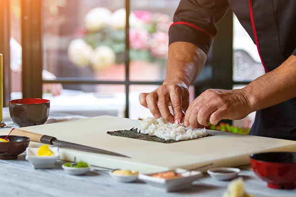 Sushi making