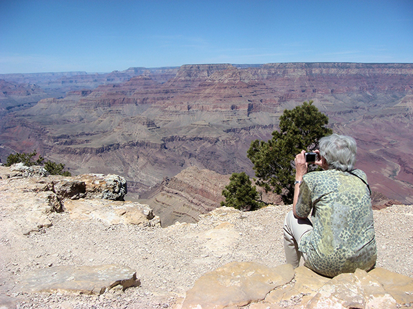 Woman taking picture