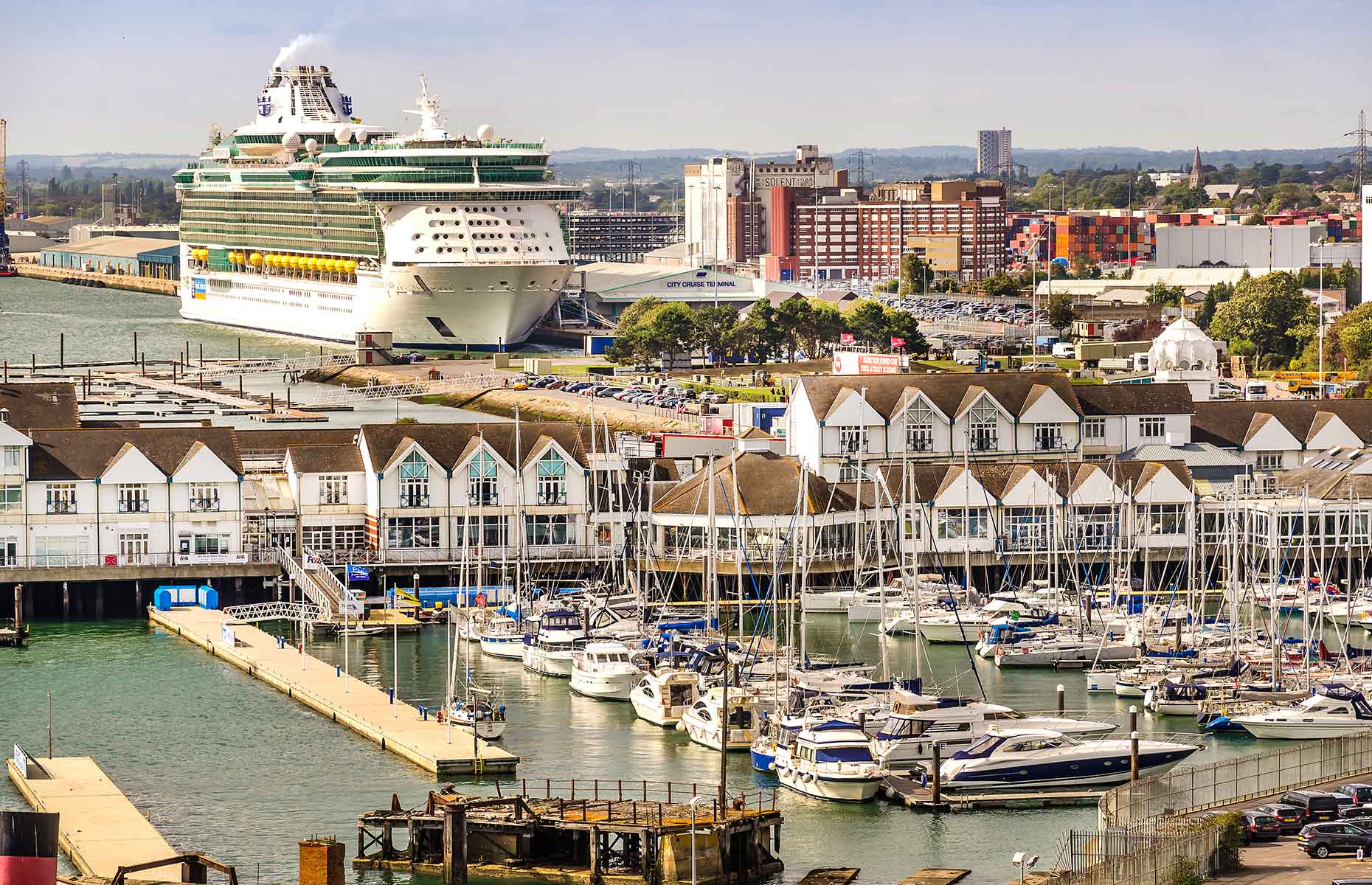 Cruise terminal at Southampton