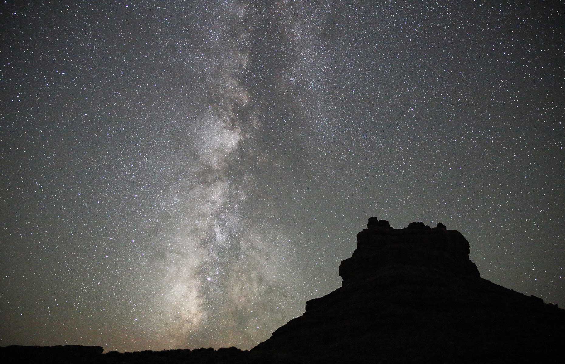 Dark skies above the Valley of the Gods