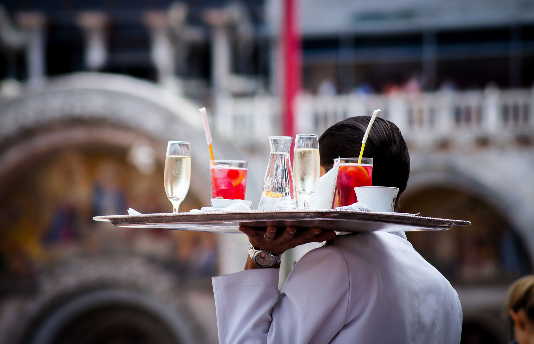 Waiter in St Mark's Square, Venice