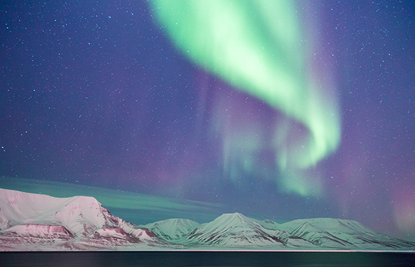 Norway northern lights Svalbard