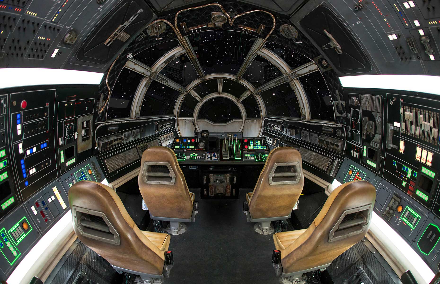 Millennium Falcon, Smuggler's Run ride at Disneyland, Anaheim, California