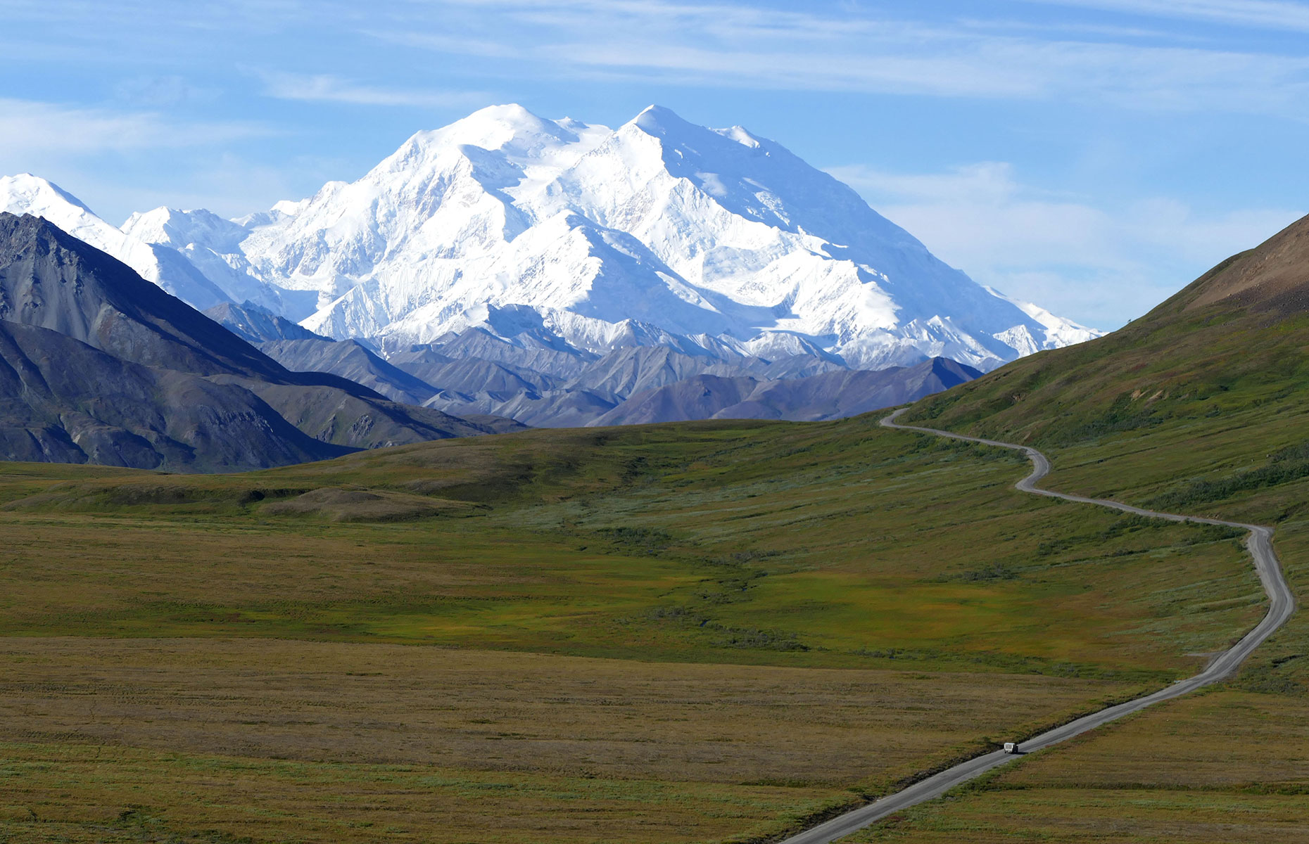 Mount Denali, Alaska, is North America's highest mountain
