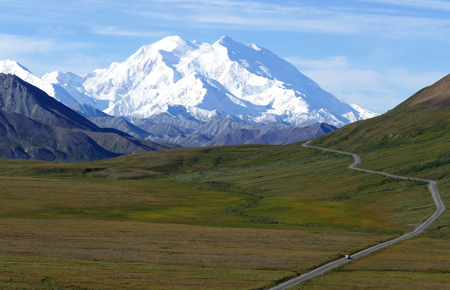 Mount Denali, Alaska, är Nordamerikas högsta berg