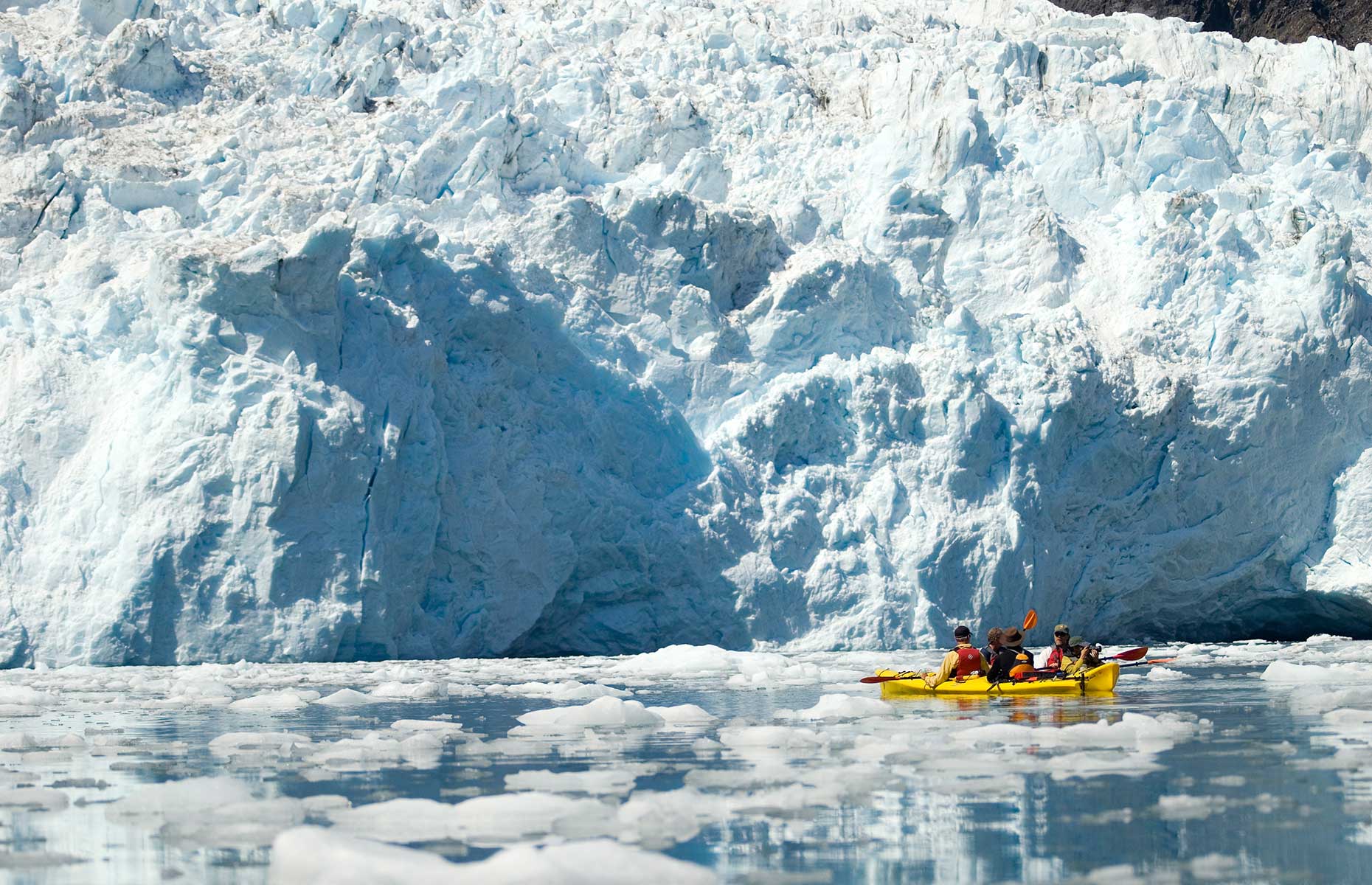 Jízda na kajaku v národním parku Kenai Fjords