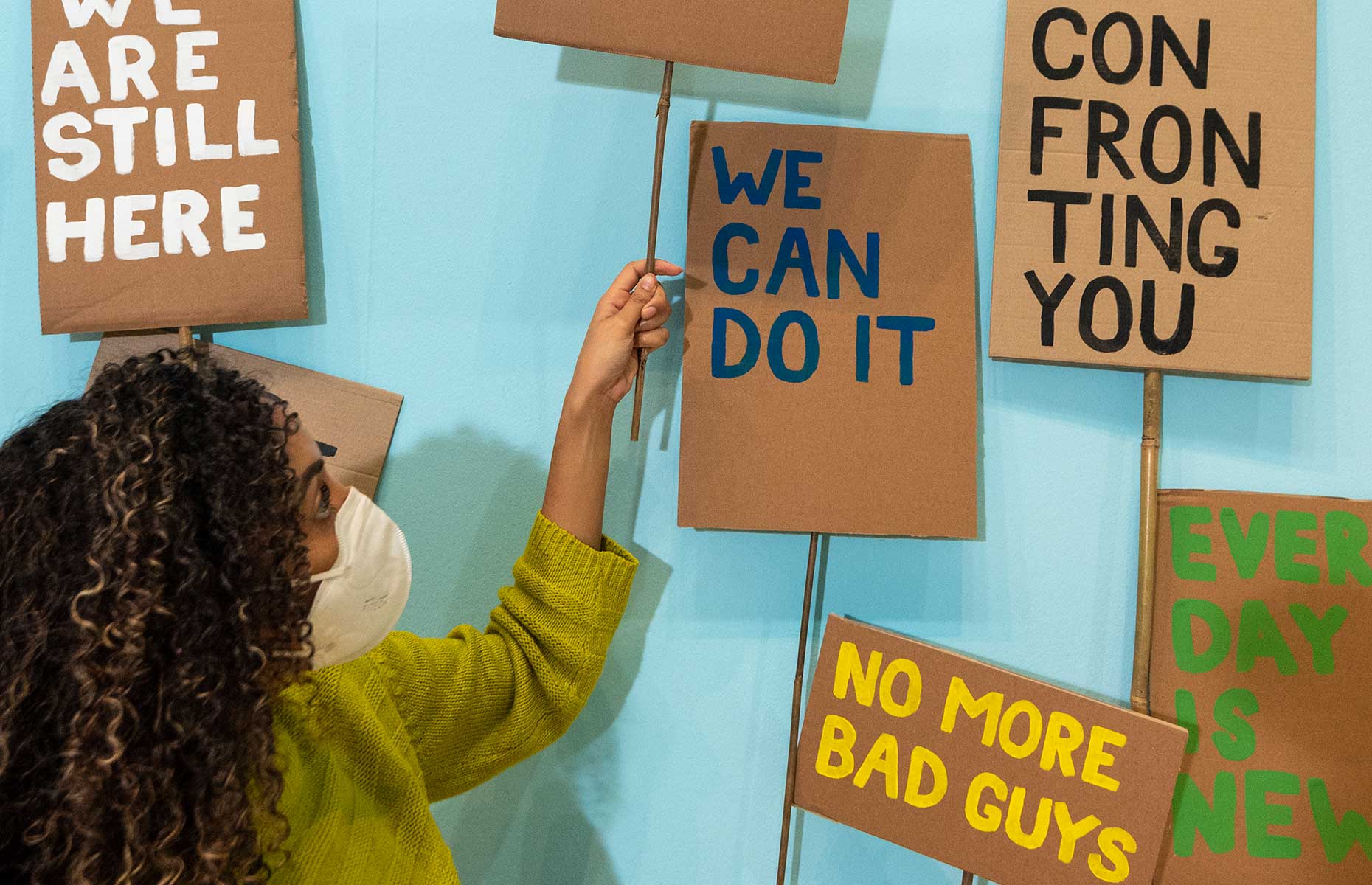 Breaking rules signs at Somerset House's Beano exhibition (Image: Stephen Chung for Somerset House)