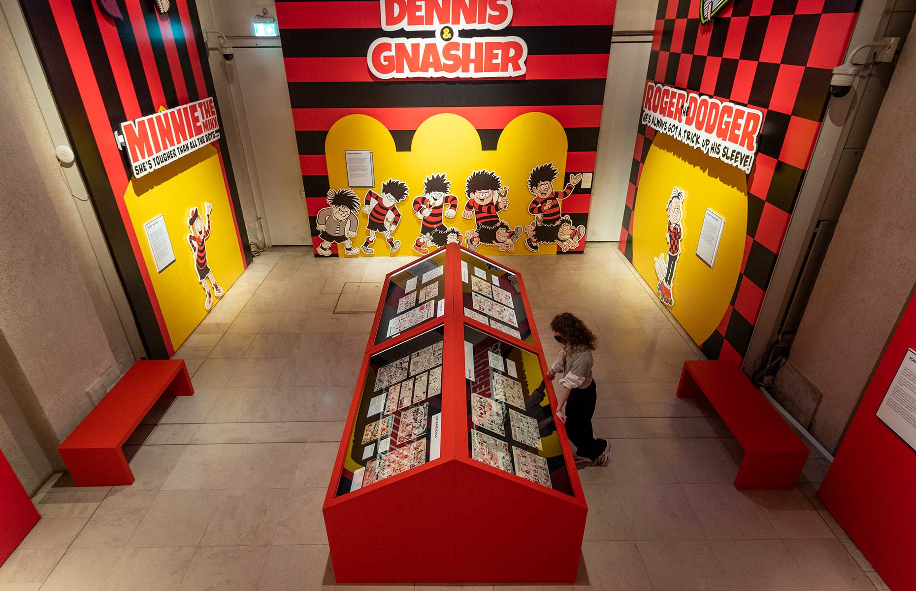 Displays at the new Beano exhibition Somerset House (Image: Stephen Chung for Somerset House)