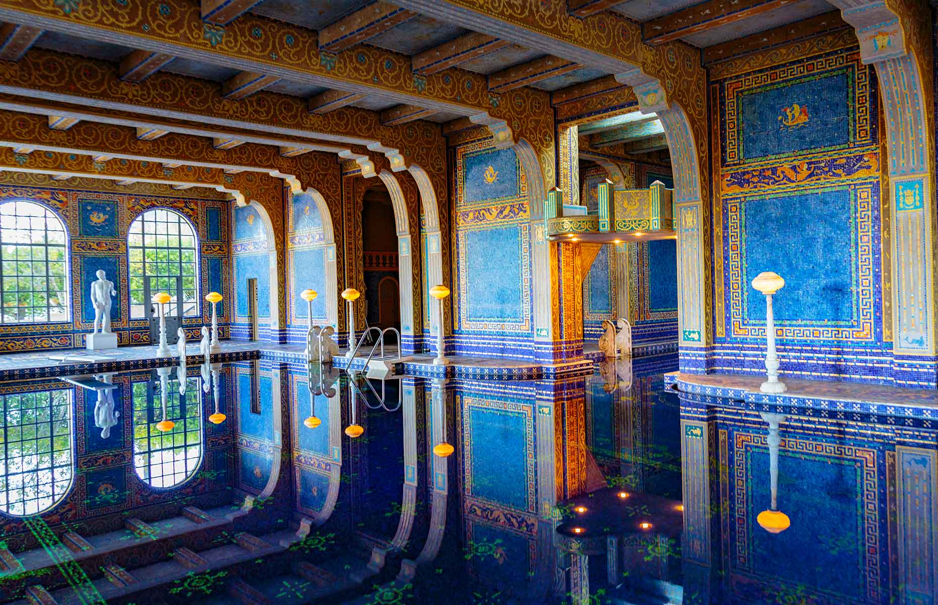 The opulent swimming pool at Hearst Castle (Image: dshumny/Shutterstock)