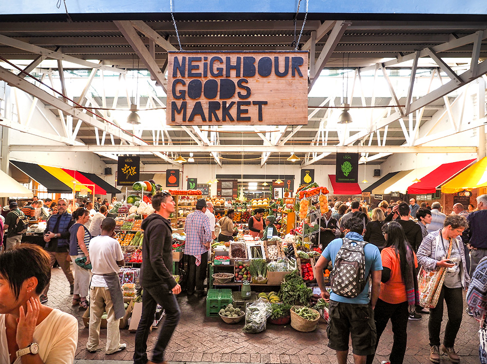 Market in Old Biscuit Mill Cape Town