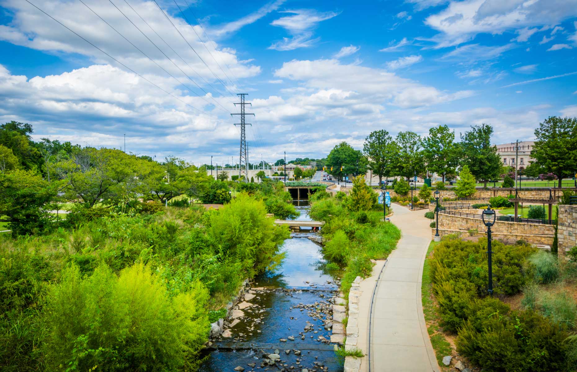 Little Sugar Creek Greenway, Charlotte, North Carolina, USA (Image: Jon Bilous/Shutterstock)