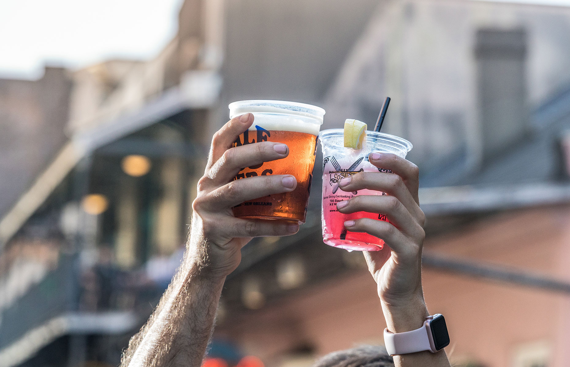 New Orleans drinking rules means you can weave from bar to bar (Zack Smith Photography/New Orleans & Company)