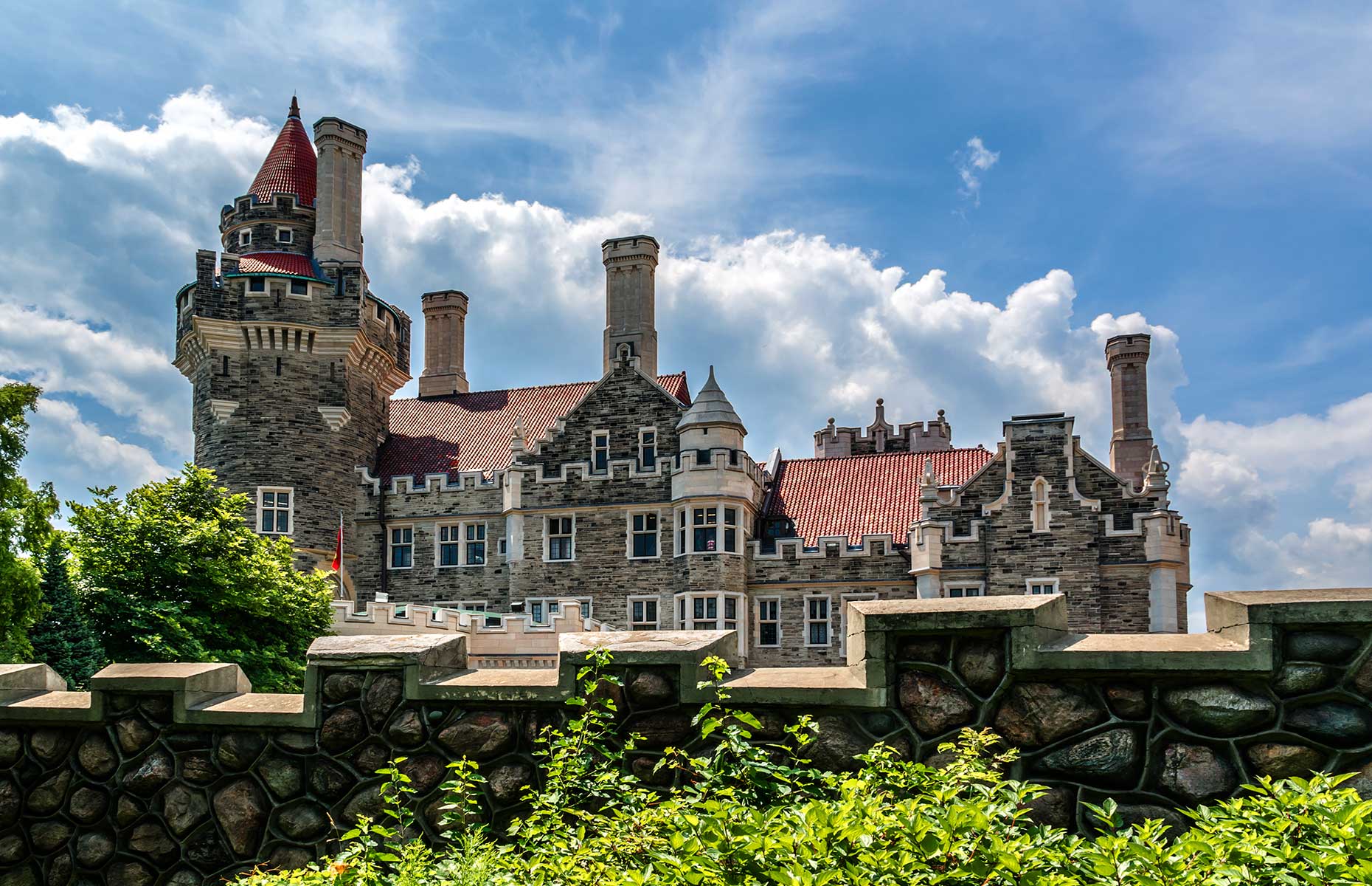 Casa Loma, Toronto, is in the South Hill district
