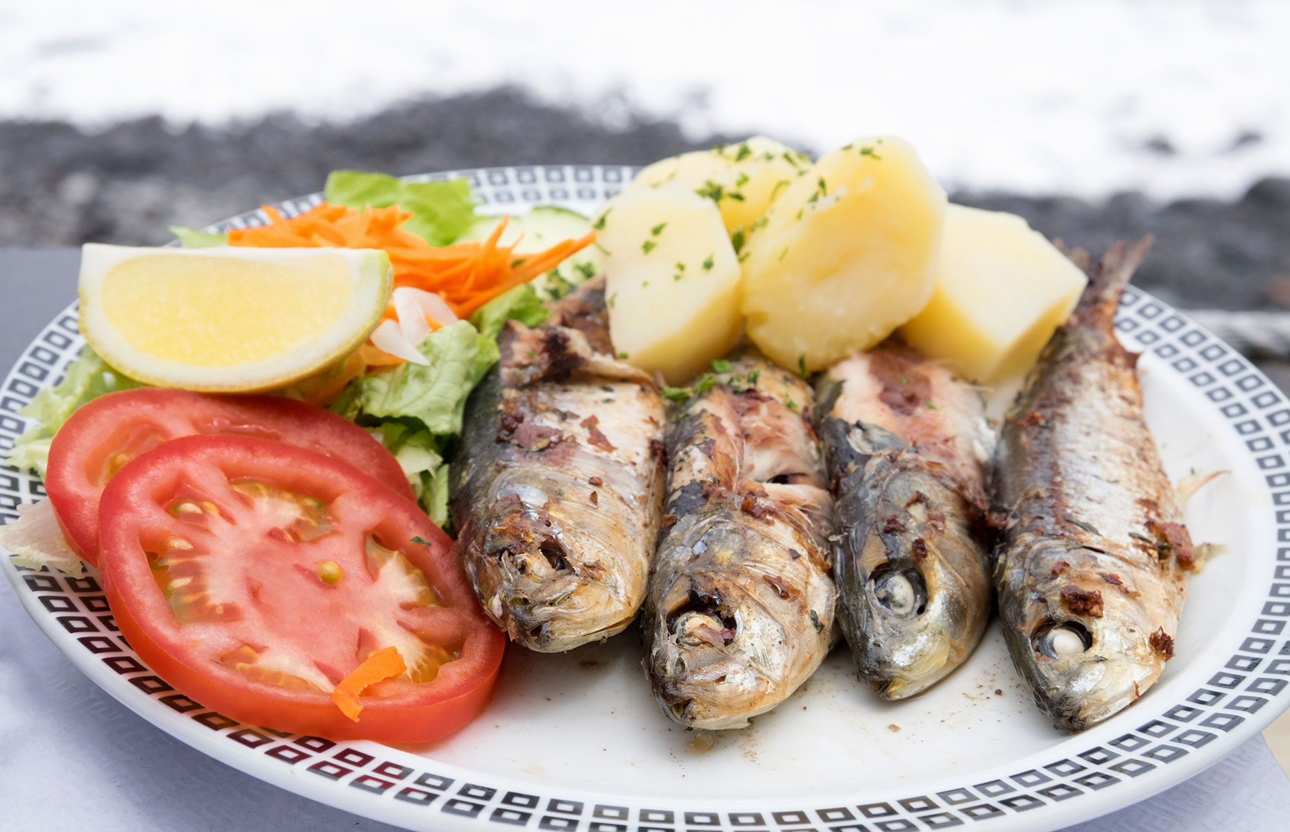 Traditional sardines and potatoes in Madeira (Image: Veronika Kovalenko/Shutterstock)