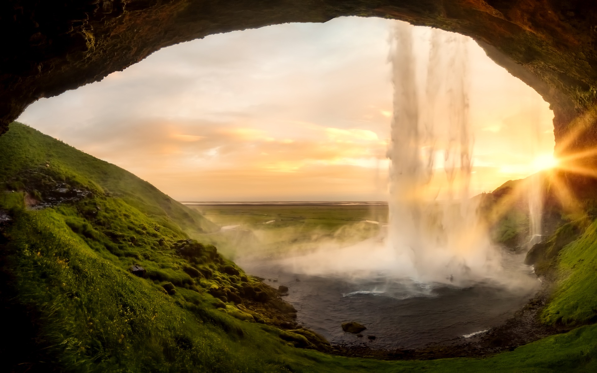 Iceland waterfall