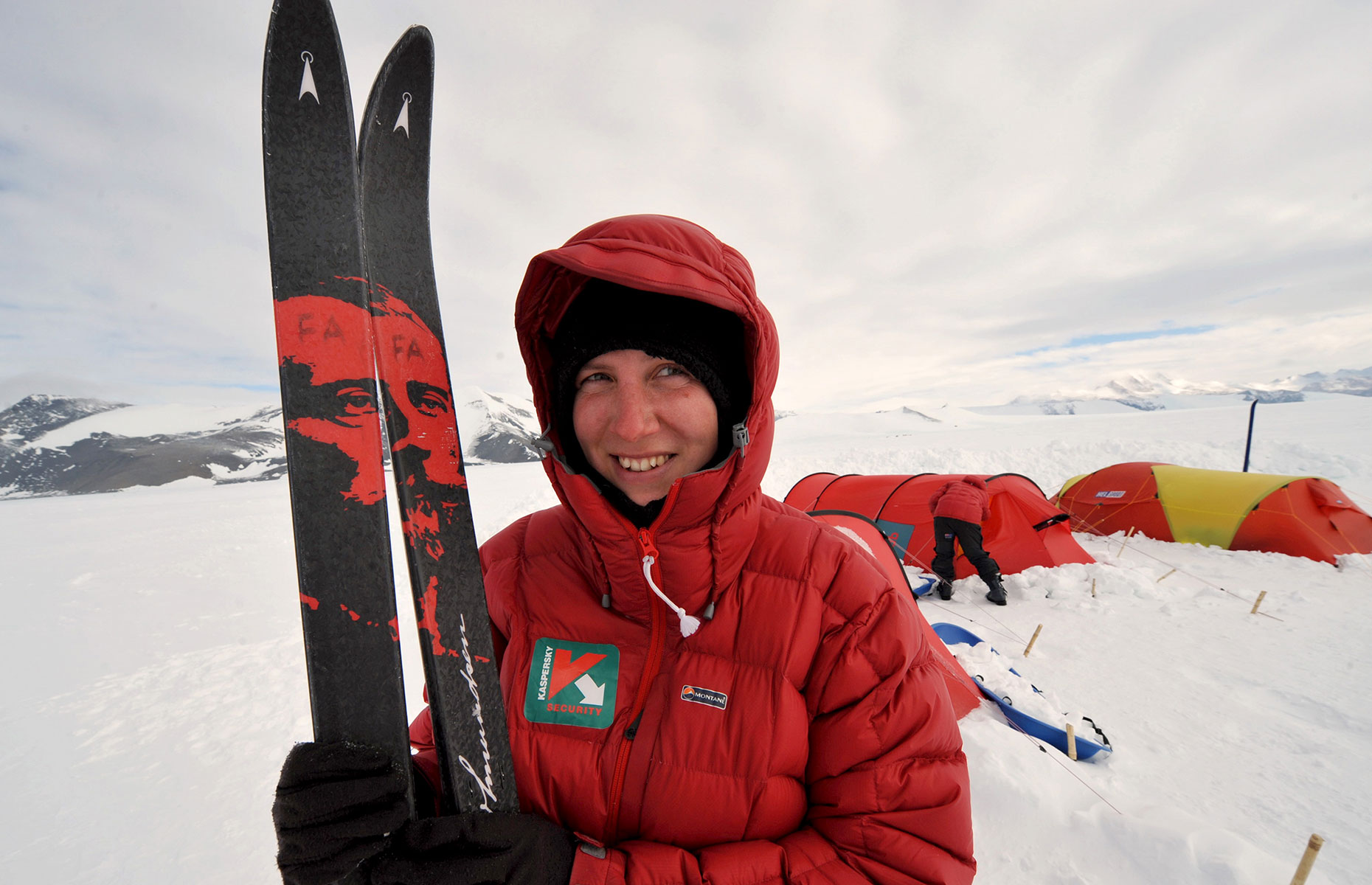 Felicity Aston in 2010 on a trip to the South Pole (Image: ALEXANDER BLOTNITSKY/AFP via Getty Images)