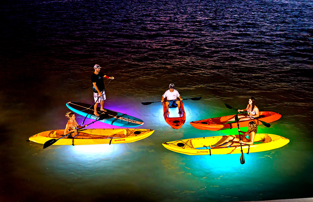 Night kayaking in Florida