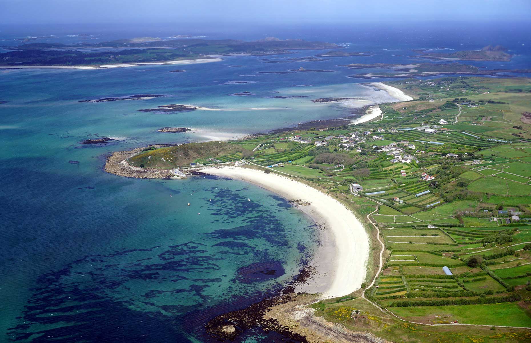 The island of St Martin's, Scilly Isles