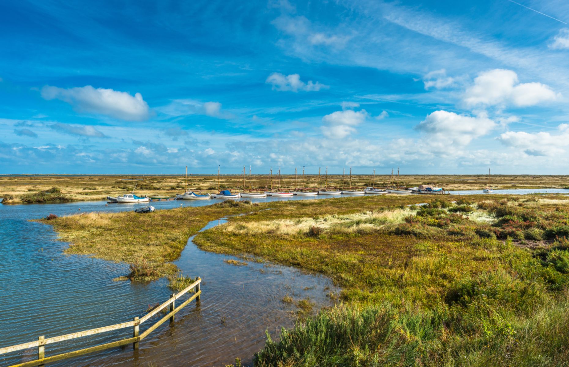 Marshes on Norfolk Coastal Walk, from Blakeney (Image: Andy333/Shutterstock)