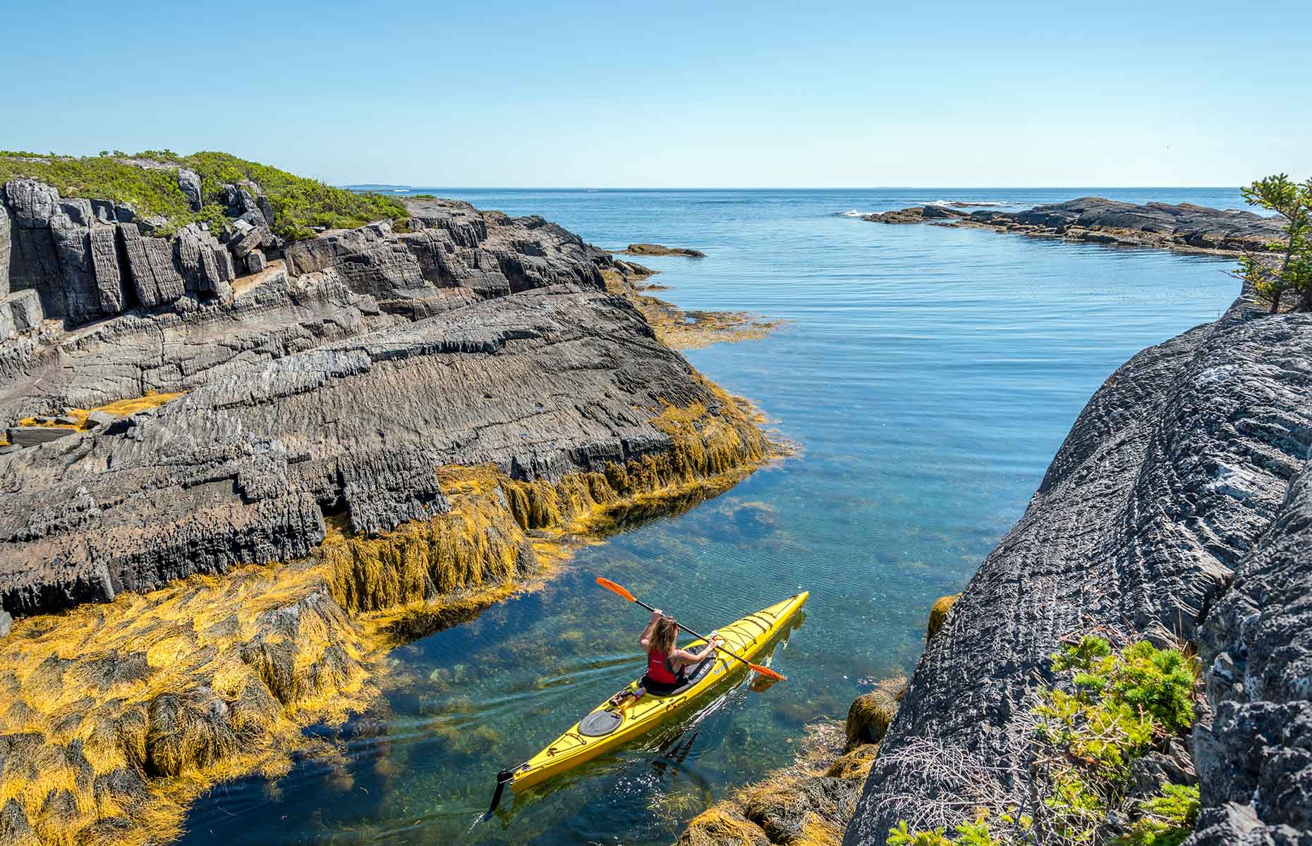 Kayaking around the islands near Blue Rocks, Nova Scotia (image: Tourism Nova Scotia)