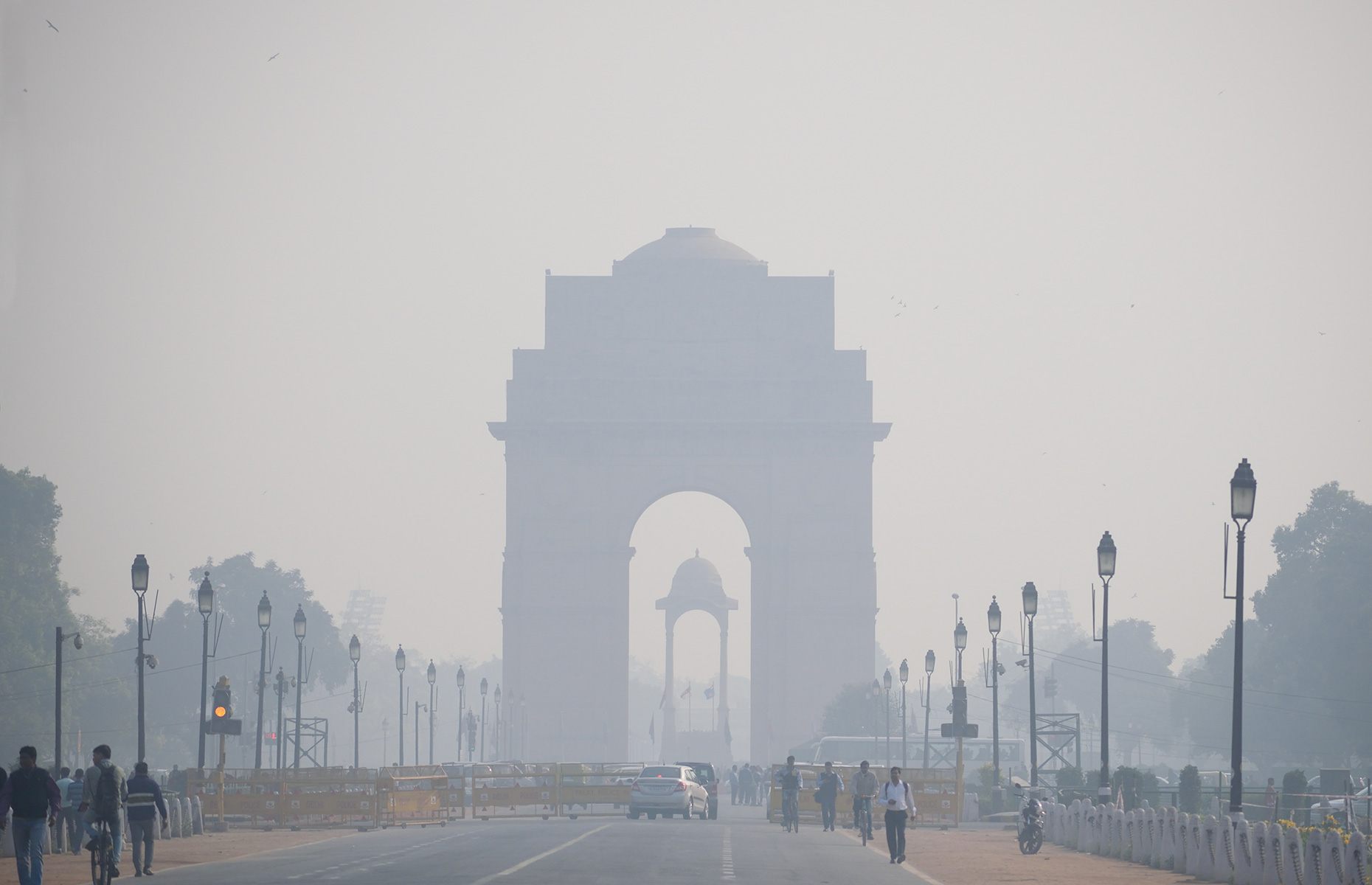 Smog in Delhi, India