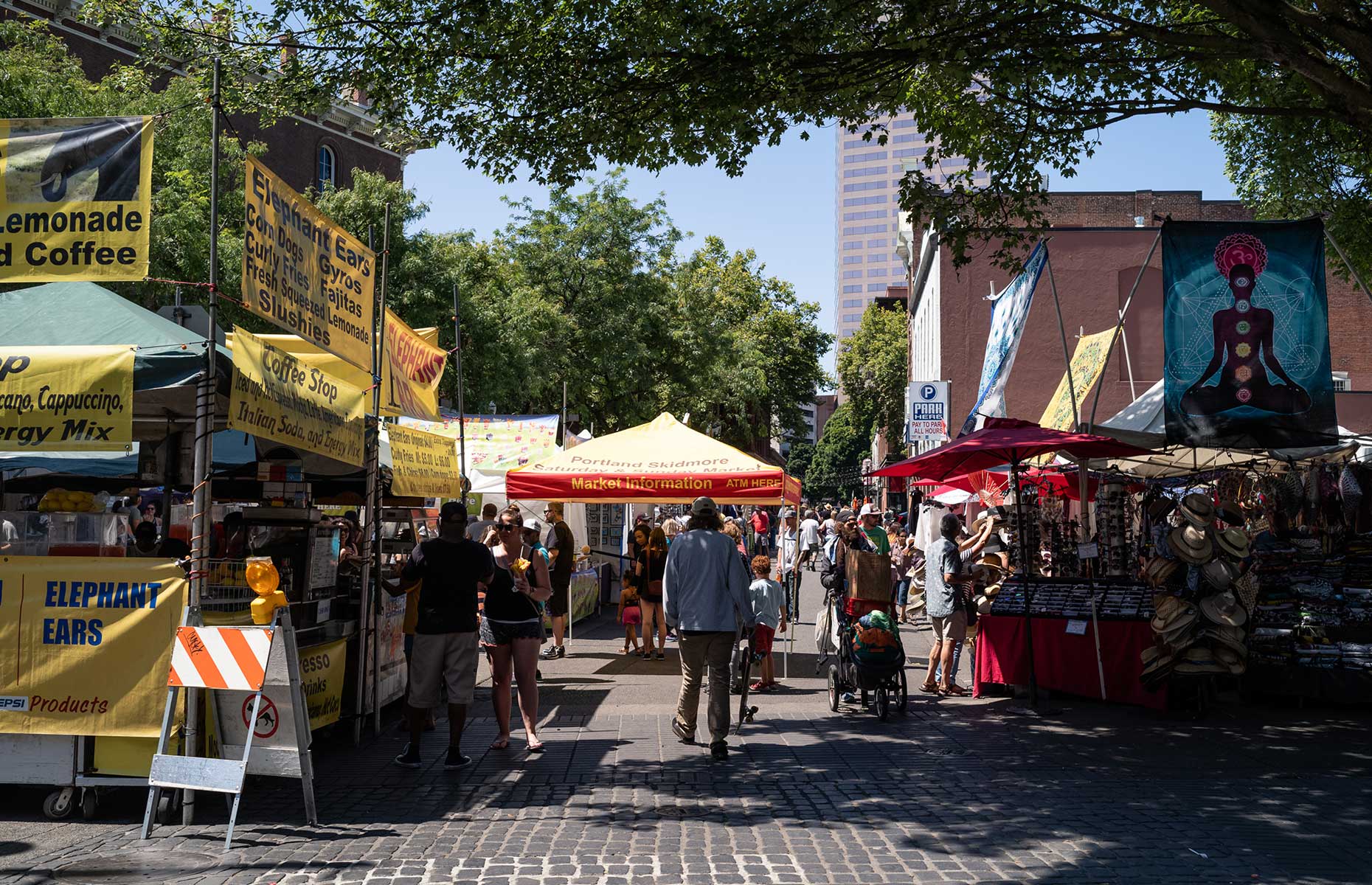 Saturday market at the waterfront, Portland, Oregon (Image: Justin Katigbak/Travel Portland)