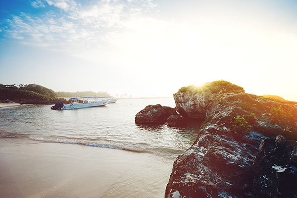 Boat on ocean