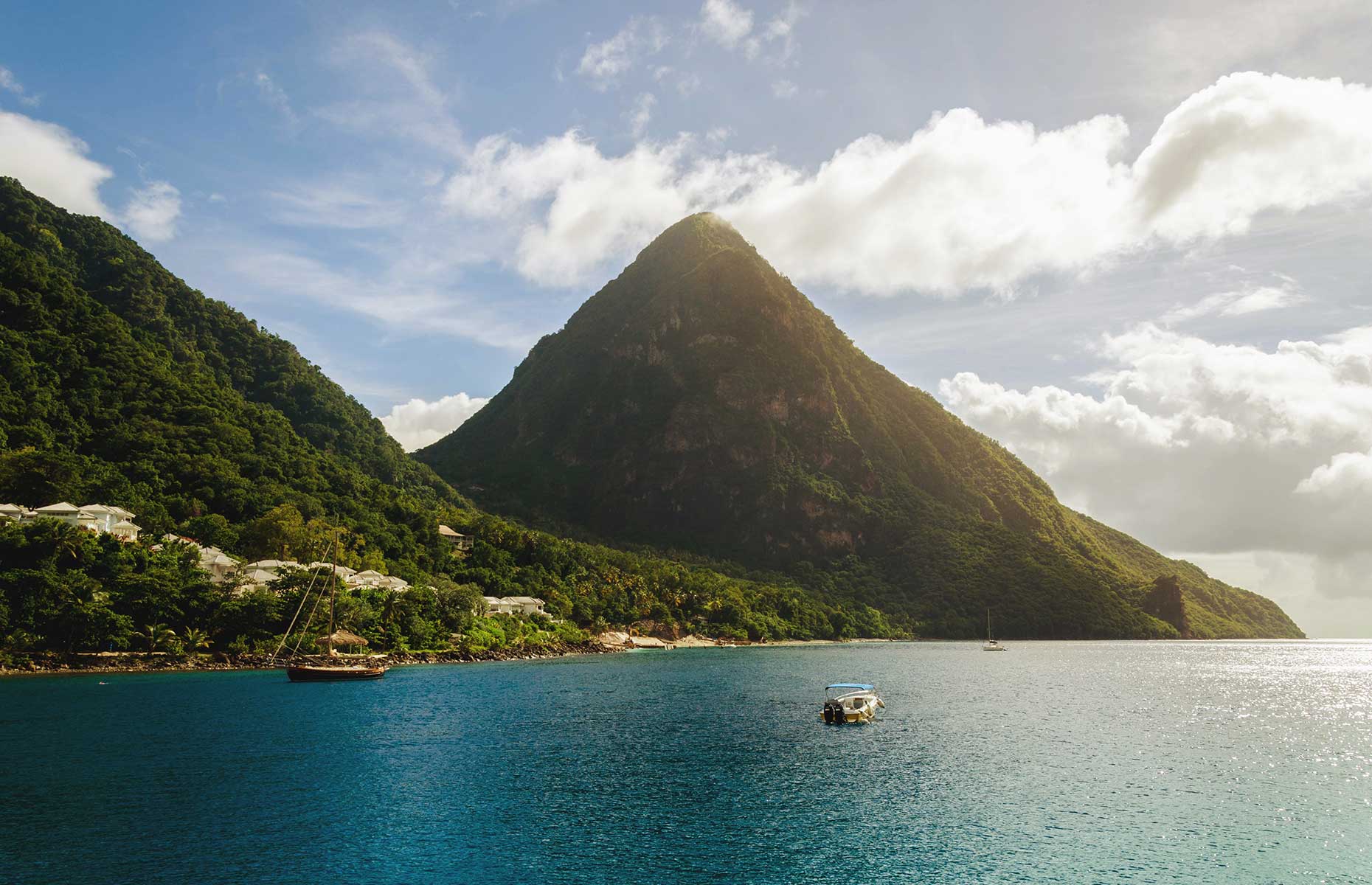 The Pitons, Saint Lucia (Image: Claudio Trigueros/Unsplash)