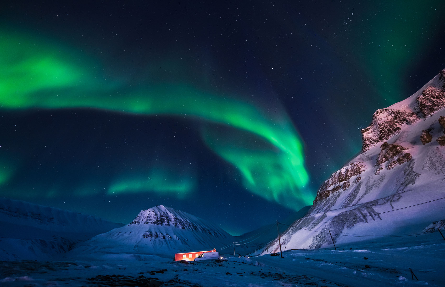 Northern Lights viewed over Longyearbyen (Image: ginger_polina_bublik/Shutterstock)