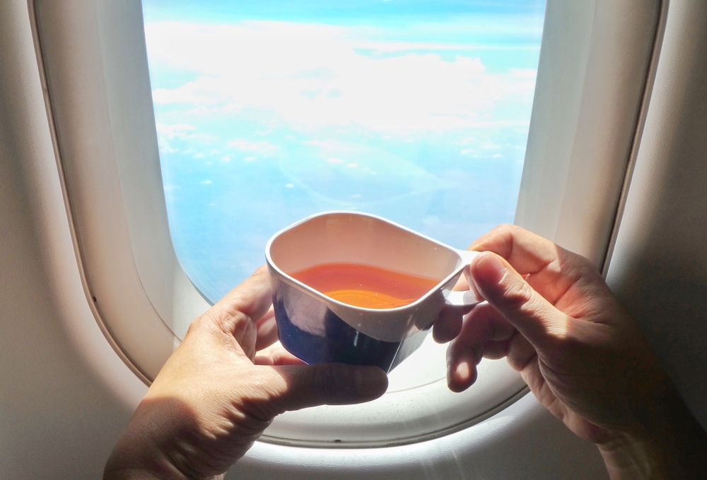 Tea on plane