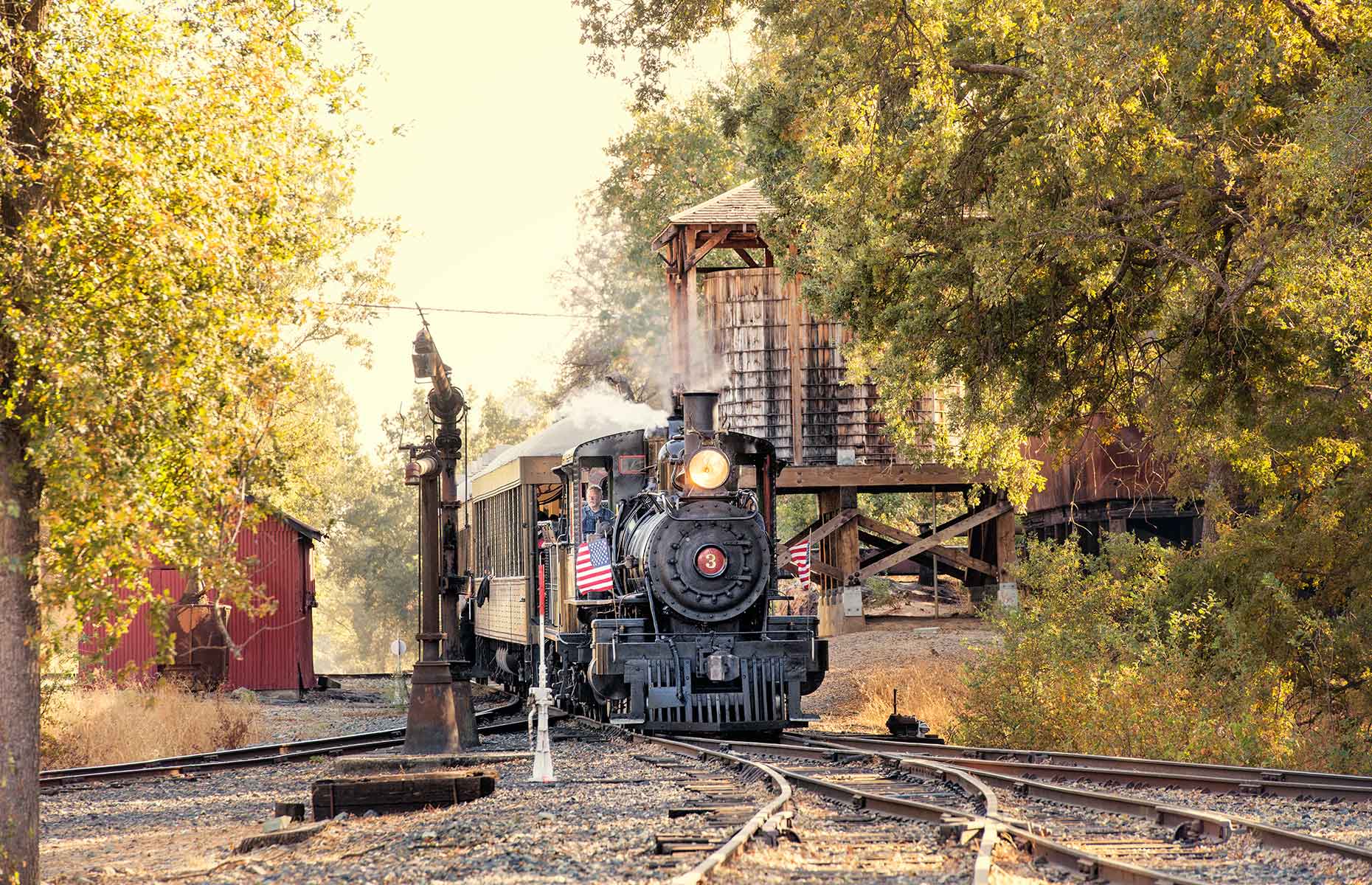 Sierra #3 Railroad at 1897 State Historic Park (Image: Menka Belgal)