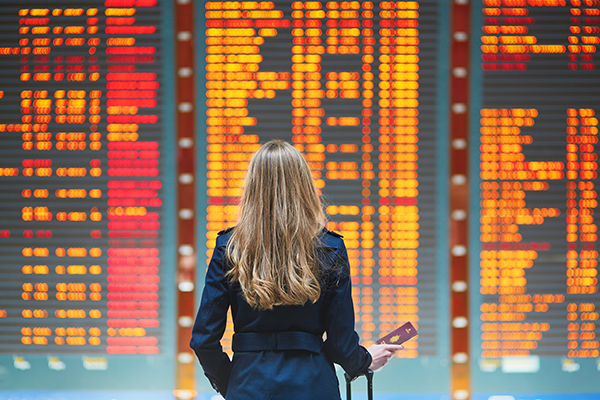 Woman at airport