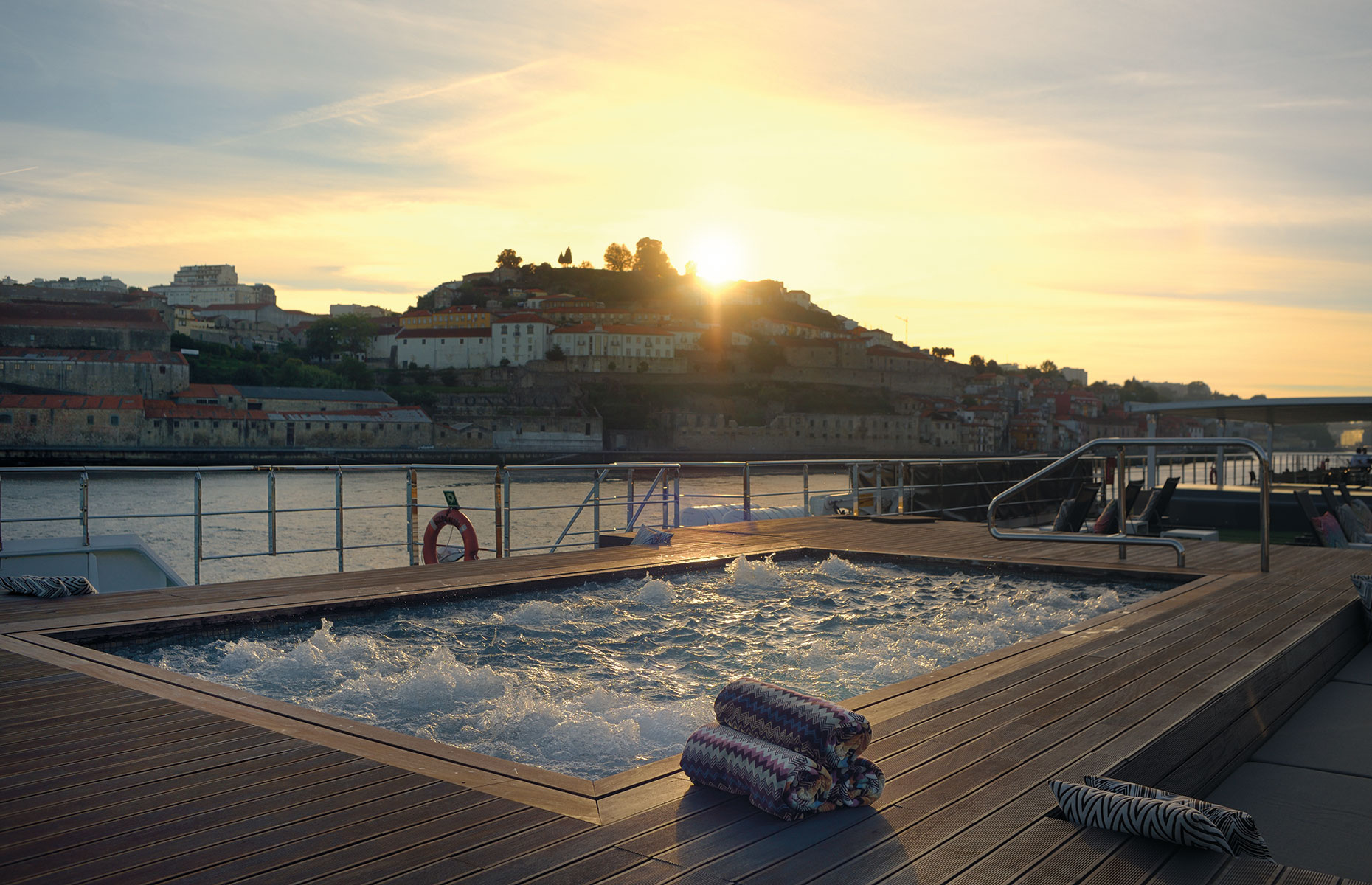 Scenic Azure at sunset on the river Douro (Image: Courtesy of Scenic)